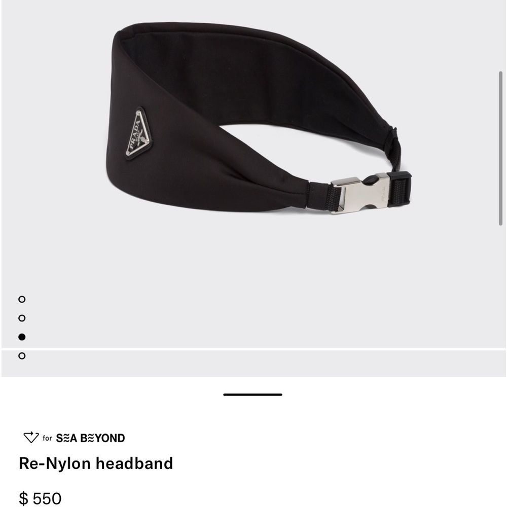 Prada nylon headband